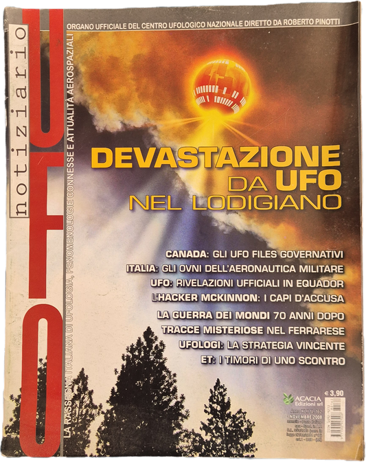NOTIZIARIO UFO N. 162 - DEVASTAZIONE DA UFO NEL LODIGIANO - OUTLET DEL LIBRO