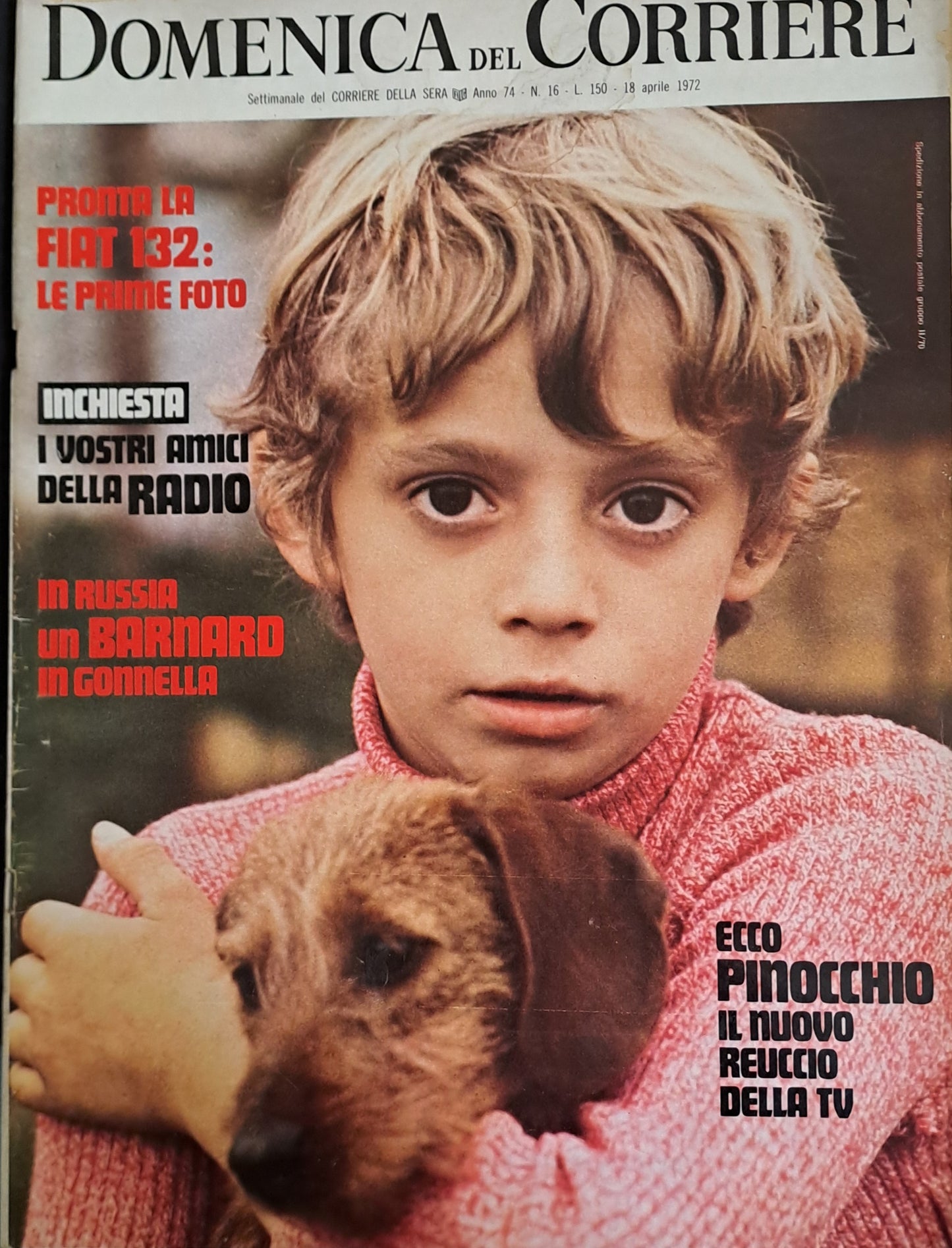 DOMENICA DEL CORRIERE N. 16 - 18 APRILE 1972