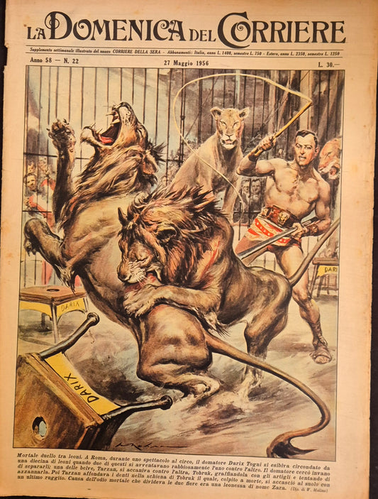 DOMENICA DEL CORRIERE N. 22 - 27 MAGGIO 1956