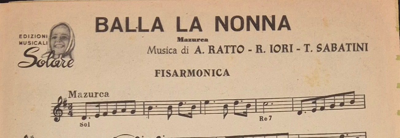 GOCCE DI SANGUE - BAMBI - BALLA LA NONNA -  SPARTITO-SHEET MUSIC FISARMONICA