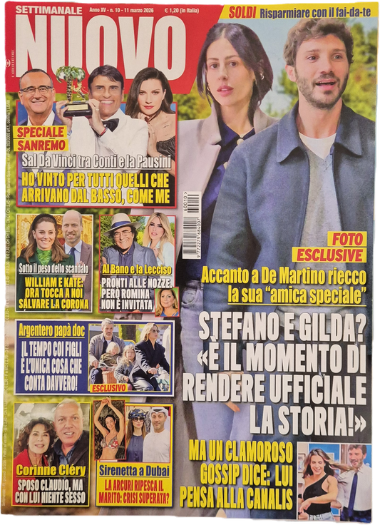 SETTIMANALE NUOVO 11 MARZO 206 - DE MARTINO - AL BANO - ARGENTERO - OUTLET DEL LIBRO