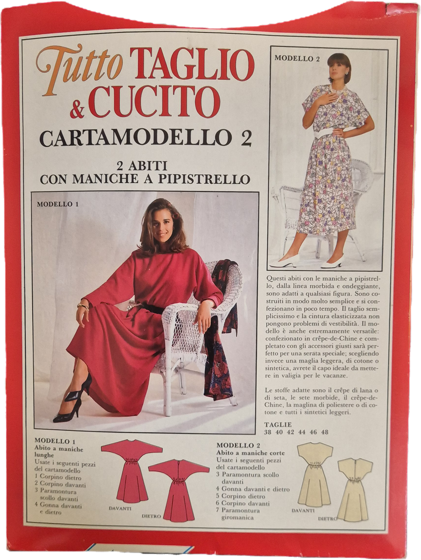 TUTTO TAGLIO E CUCITO N. 6 - CARTAMODELLO N. 2
