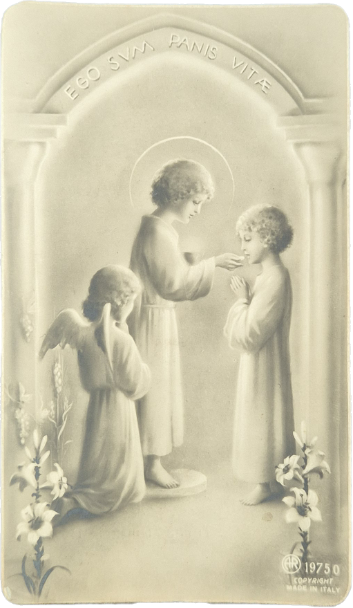 EGO SUM PANIS VITAE - SANTINO PRIMA COMUNIONE - 1939 - AS011
