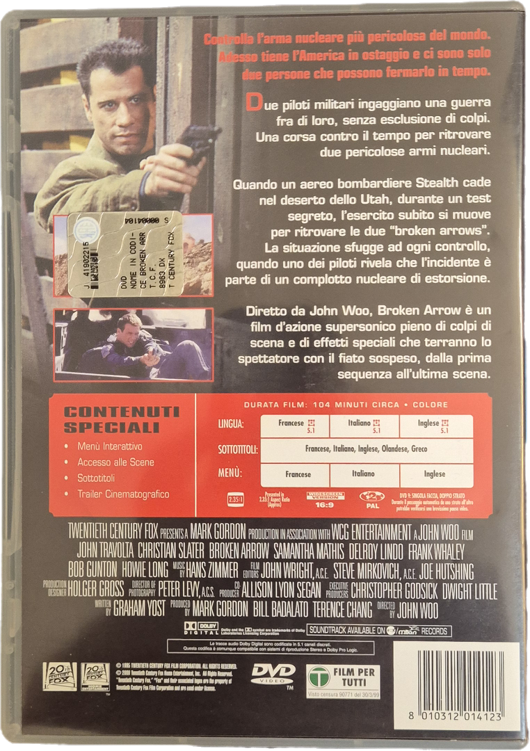 BROKEN ARROW - DVD