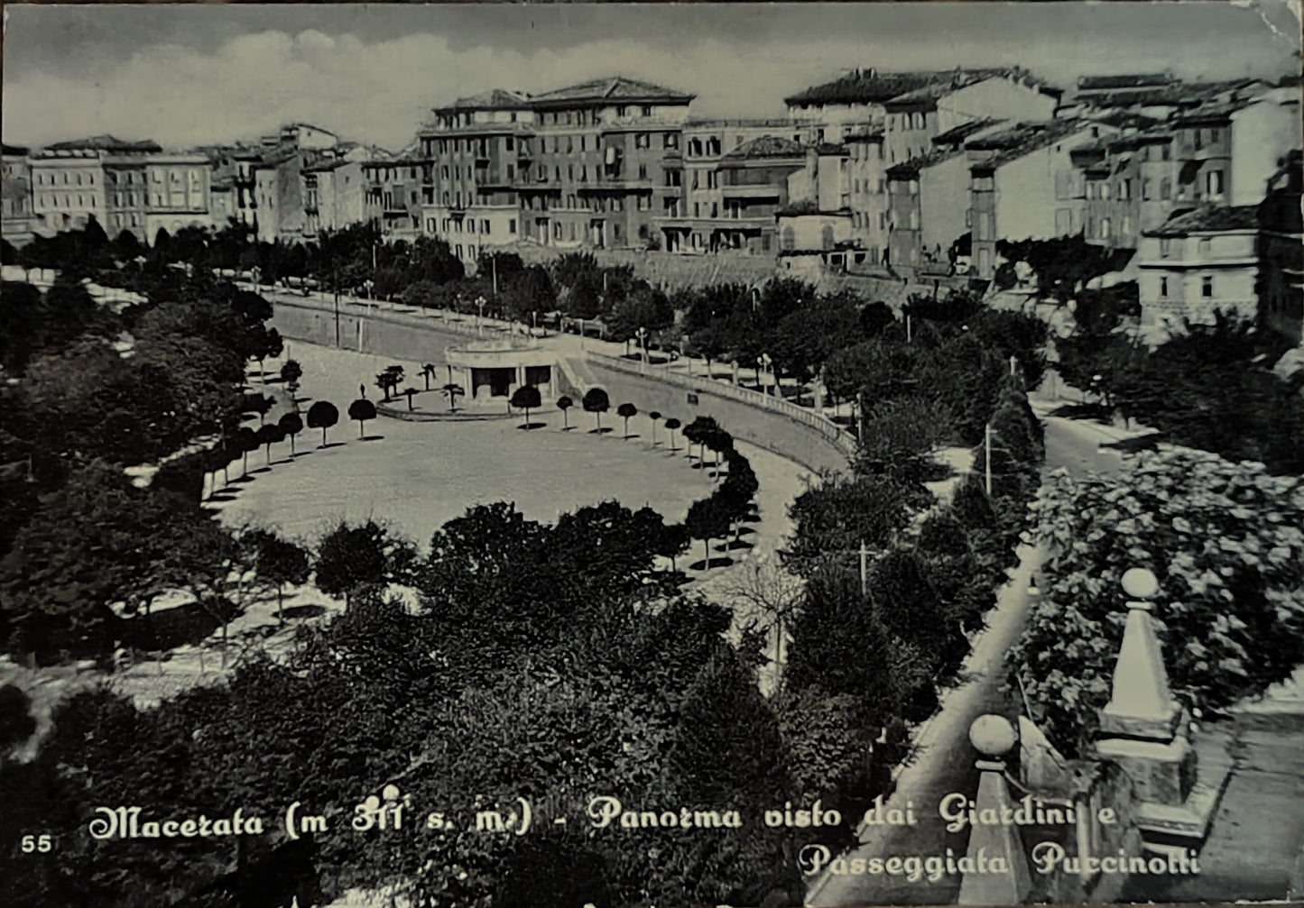 MACERATA - PANORAMA E PASSEGGIATA PUCCINOTTI - VSD - FG