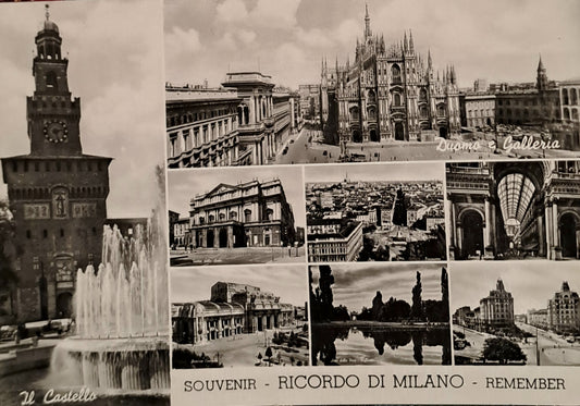 RICORDO DI MILANO - 8 IMMAGINI - V1952 - FG
