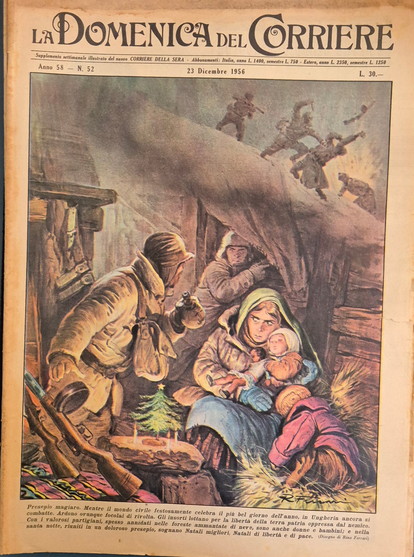 DOMENICA DEL CORRIERE N. 52 - 23 DICEMBRE 1956