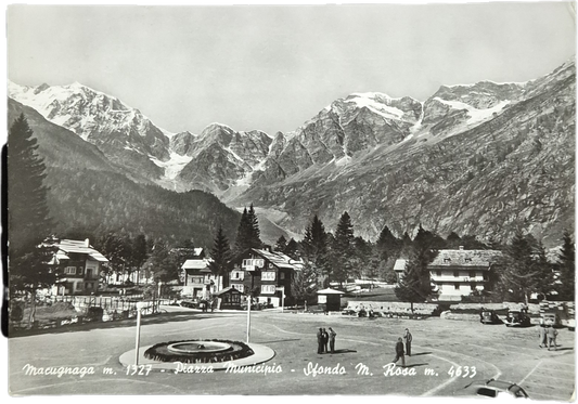 MACUGNAGA - PIAZZA MUNICIPIO MONTE ROSA - V1961 - FG