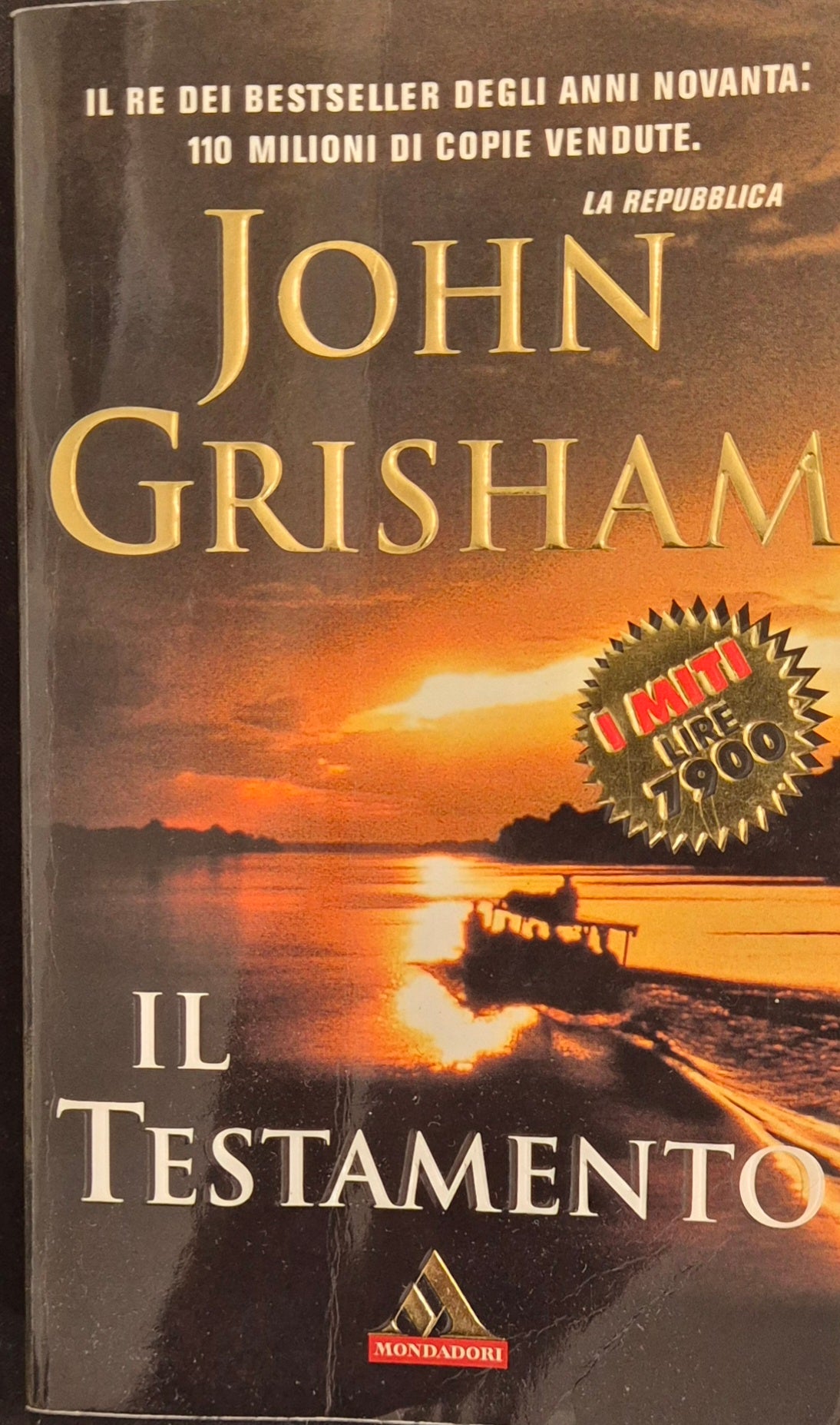ILTESTAMENTO - JOHN GRISHAM - MONDADORI 2000 - OUTLET DEL LIBRO