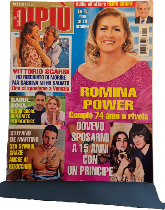 DI PIU' 17 OTTOBRE 2025 - ROMINA POWER - SGARBI - DE MARTINO