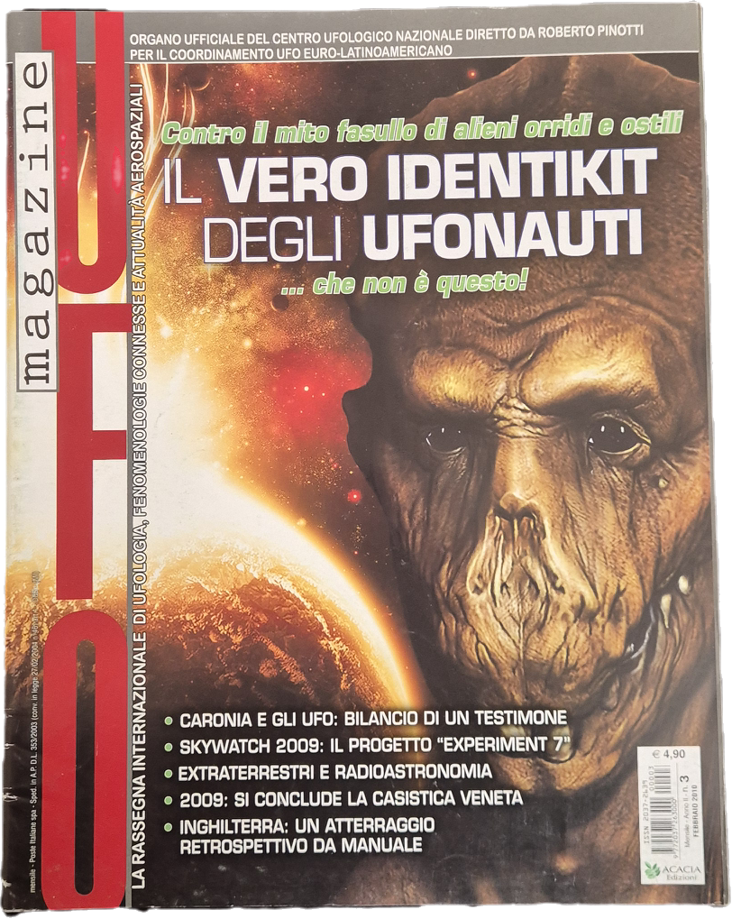 UFO MAGAZINE FEBBRAIO 2010 - IDENTIKIT UFONAUTI - OUTLET DEL LIBRO