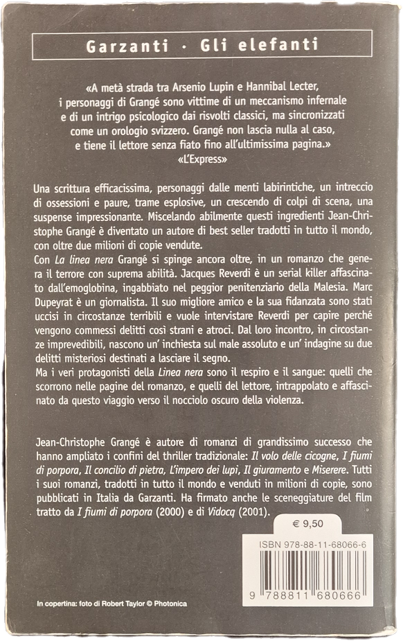 LA LINEA NERA - JEAN-CHRISTOPHE GRANGE'