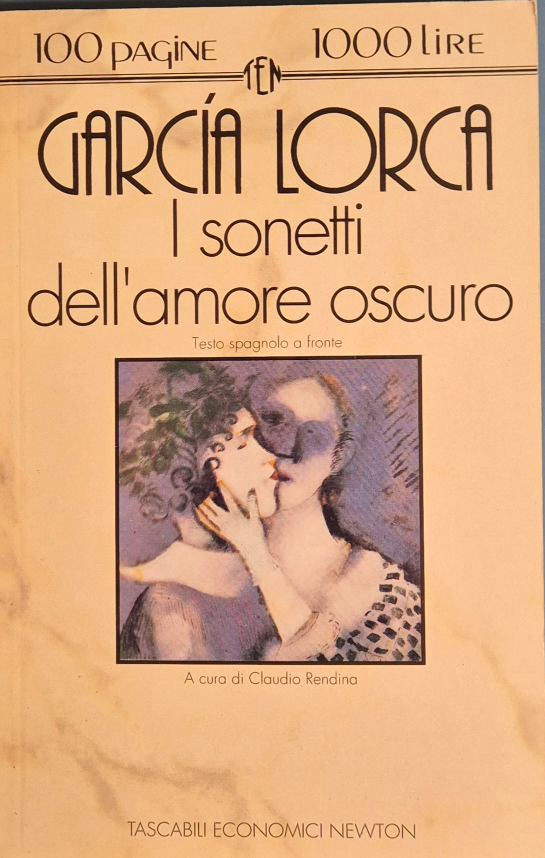 I SONETTI DELL'AMORE OSCURO - GARCIA LORCA - NEWTON 1993 - OUTLET DEL LIBRO