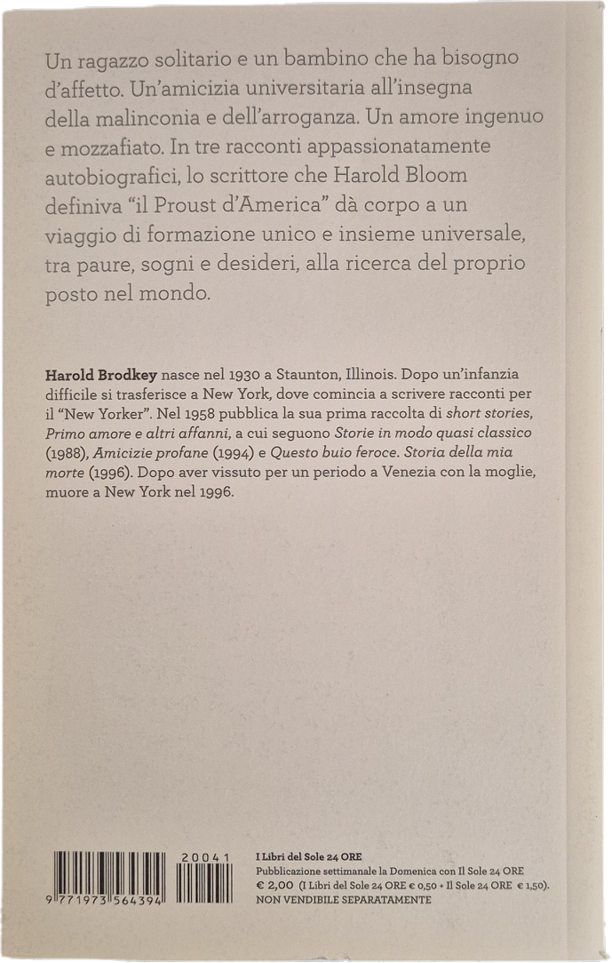 LO STATO DI GRAZIA E ALTRI RACCONTI - HAROLD BRODKEY - OUTLET DEL LIBRO