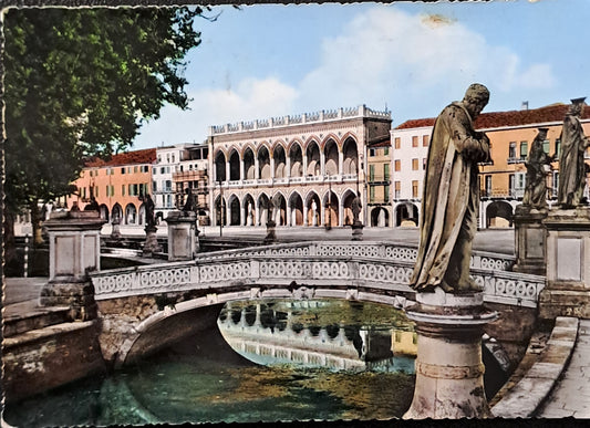 PADOVA - PRATO DELLA VALLE - LOGGIA AMULEA - V1959 - FG - ACQUARELLATA