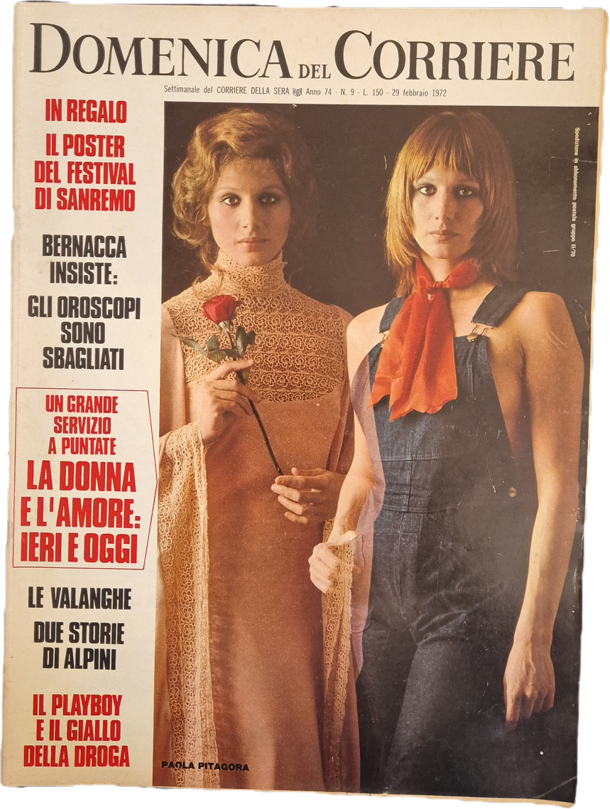 DOMENICA DEL CORRIERE 29 FEBBRAIO 1972 - LA DONNA E L'AMORE