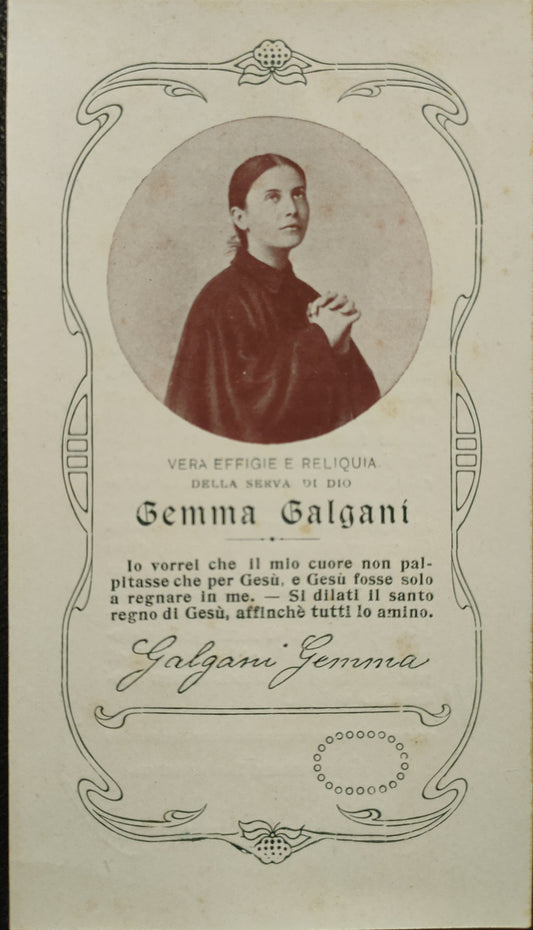 GEMMA GALGANI - HOLY CARD