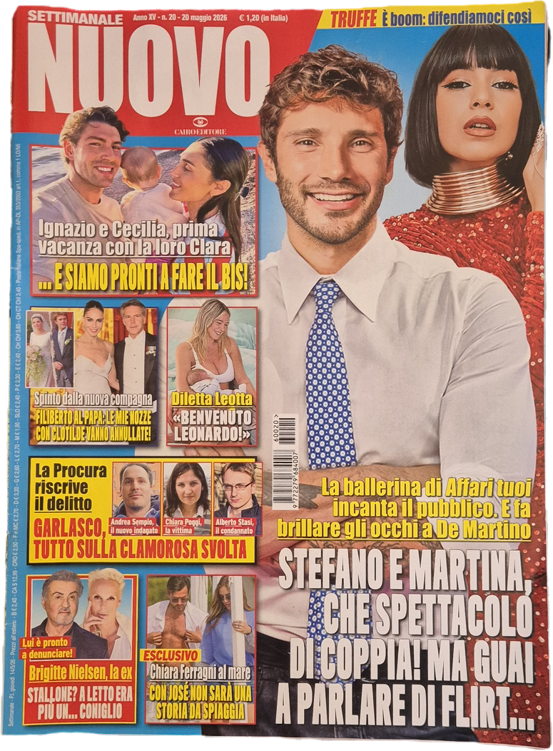 SETTIMANALE NUOVO 20 MAGGIO 2026  - DE MARTINO-FERRAGNI-LEOTTA