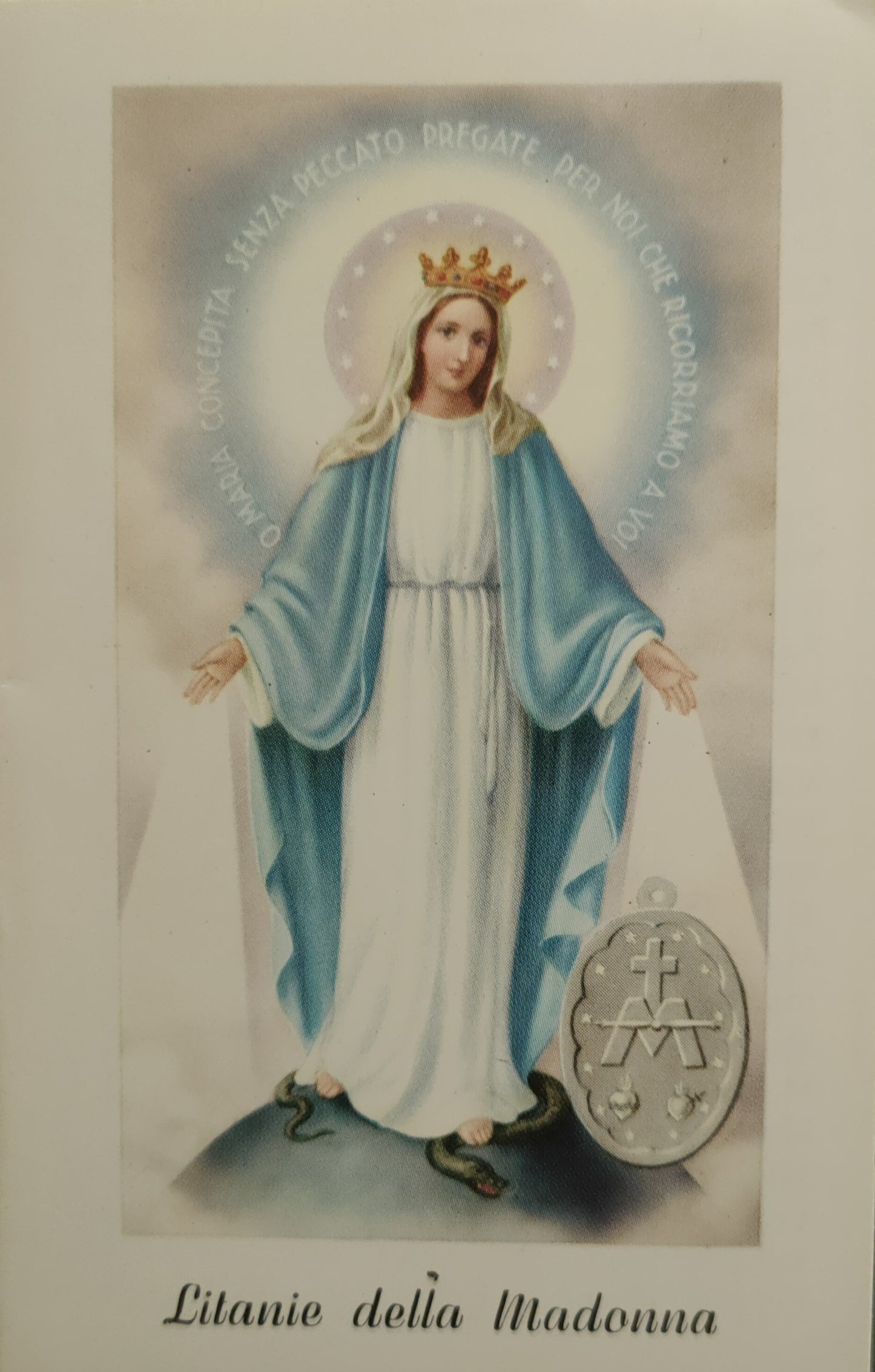 LITANIE DELLA MADONNA - SANTINO A LIBRO - HOLY CARD