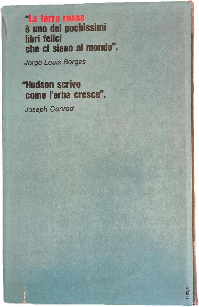 TERRA ROSSA - W.H. HUDSON - EUROCUB 1975 - OUTLET DEL LIBRO