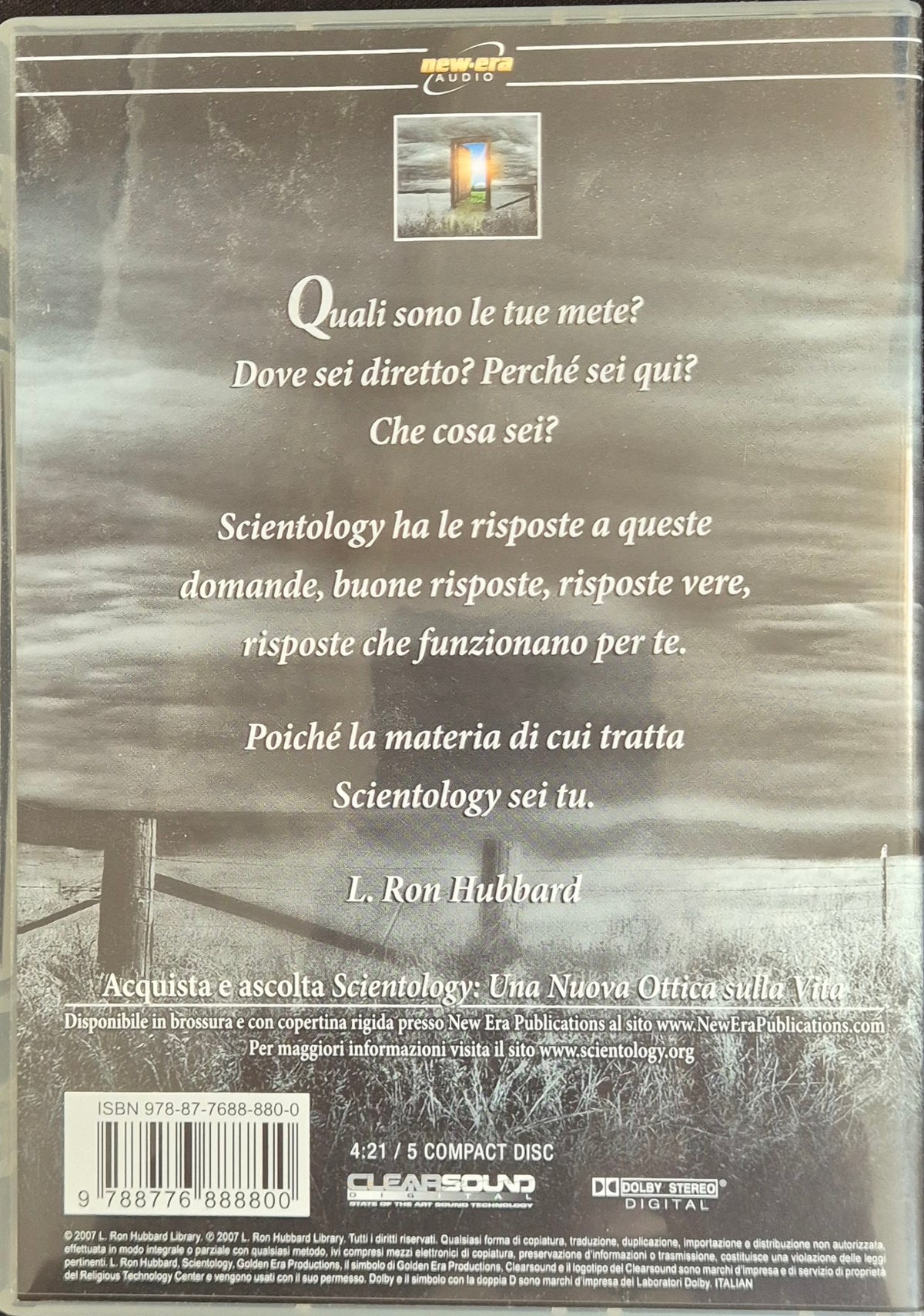 LA NUOVA OTTICA SULLA VUTA - L. RON HUBBARD - 5 CD AUDIOLIBRO