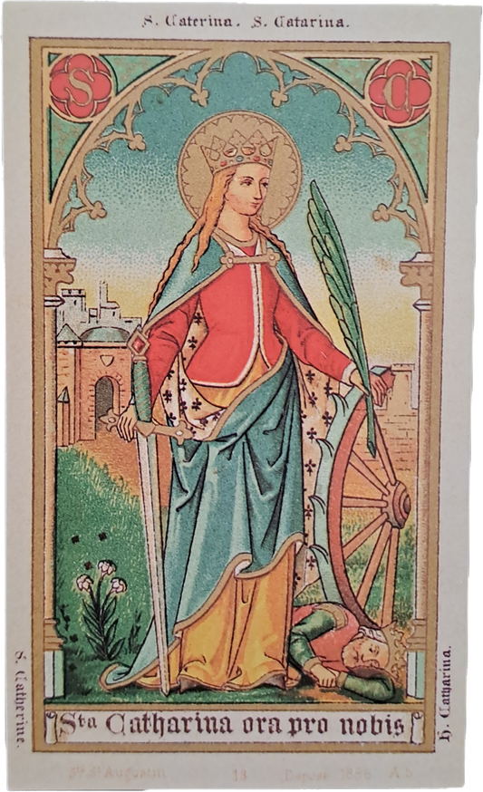 S.TA CATHARINA ORA PRO NOBIS - EREMO DI S. CATERINA DEL SASSOBALLARO - HOLY CARD