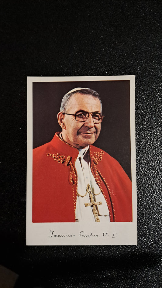 GIOVANNI PAOLO I -HOLY-CARD