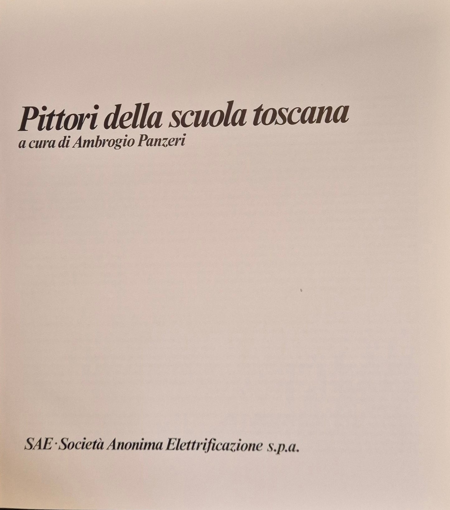 PITTORI DELLA SCUOLA TOSCANA - AMBROGIO PANZERI