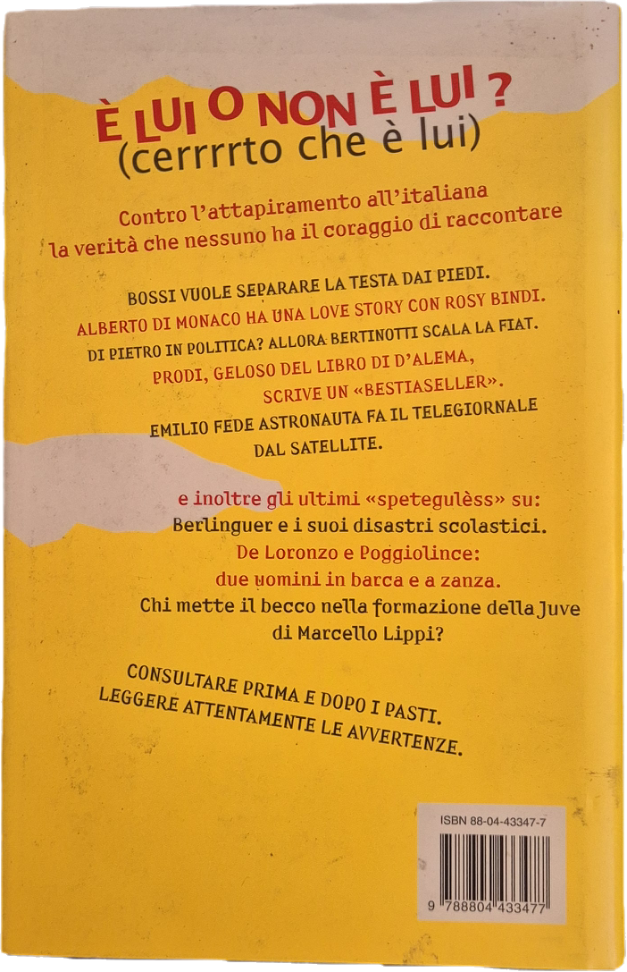 E' LUI O NON E' LUI? - EZIO GREGGIO - MONDADORI 1997- OUTLET DEL LIBRO
