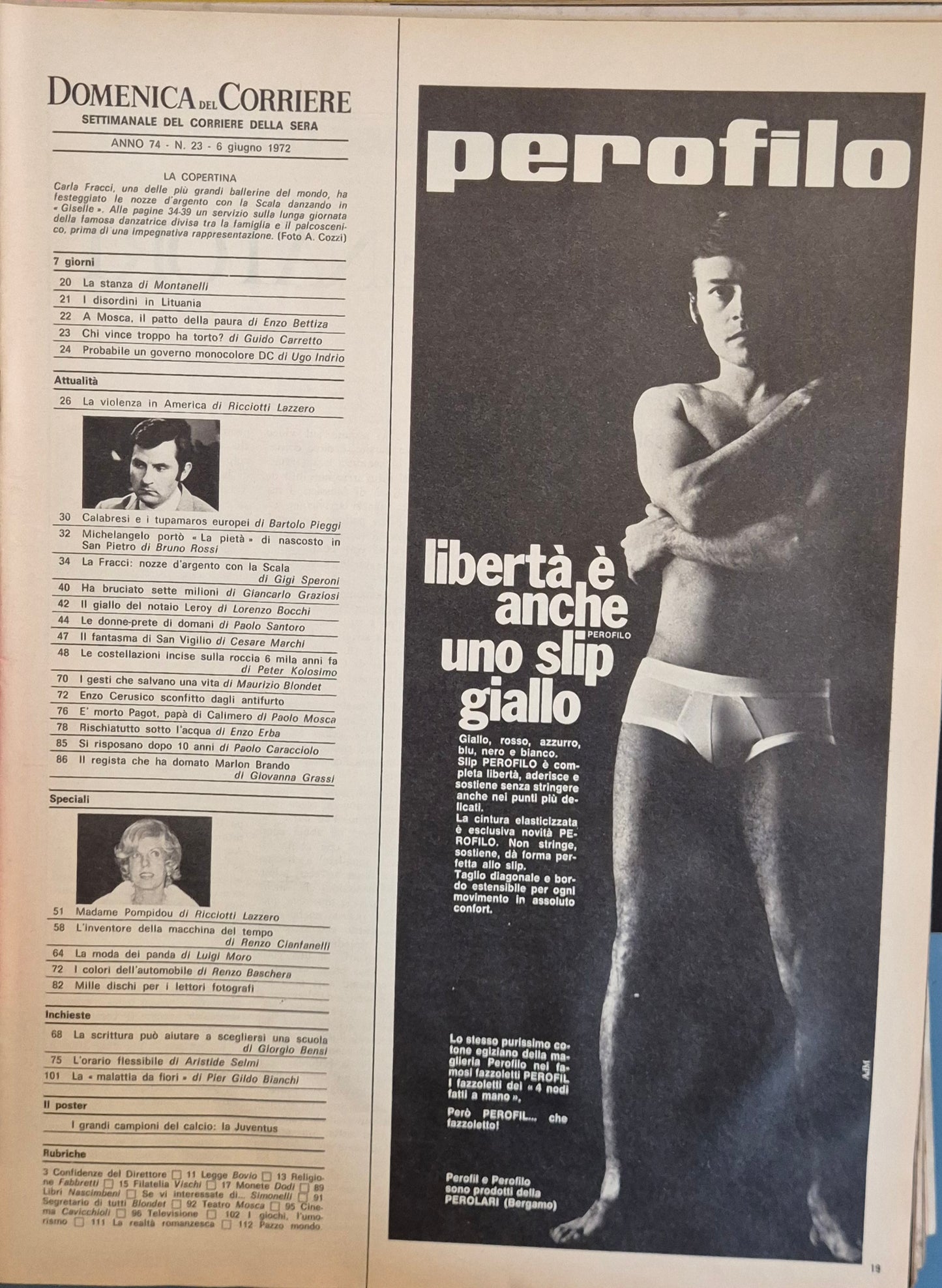 DOMENICA'DEL CORRIERE N. 23 - 6 GIUGNO 1972