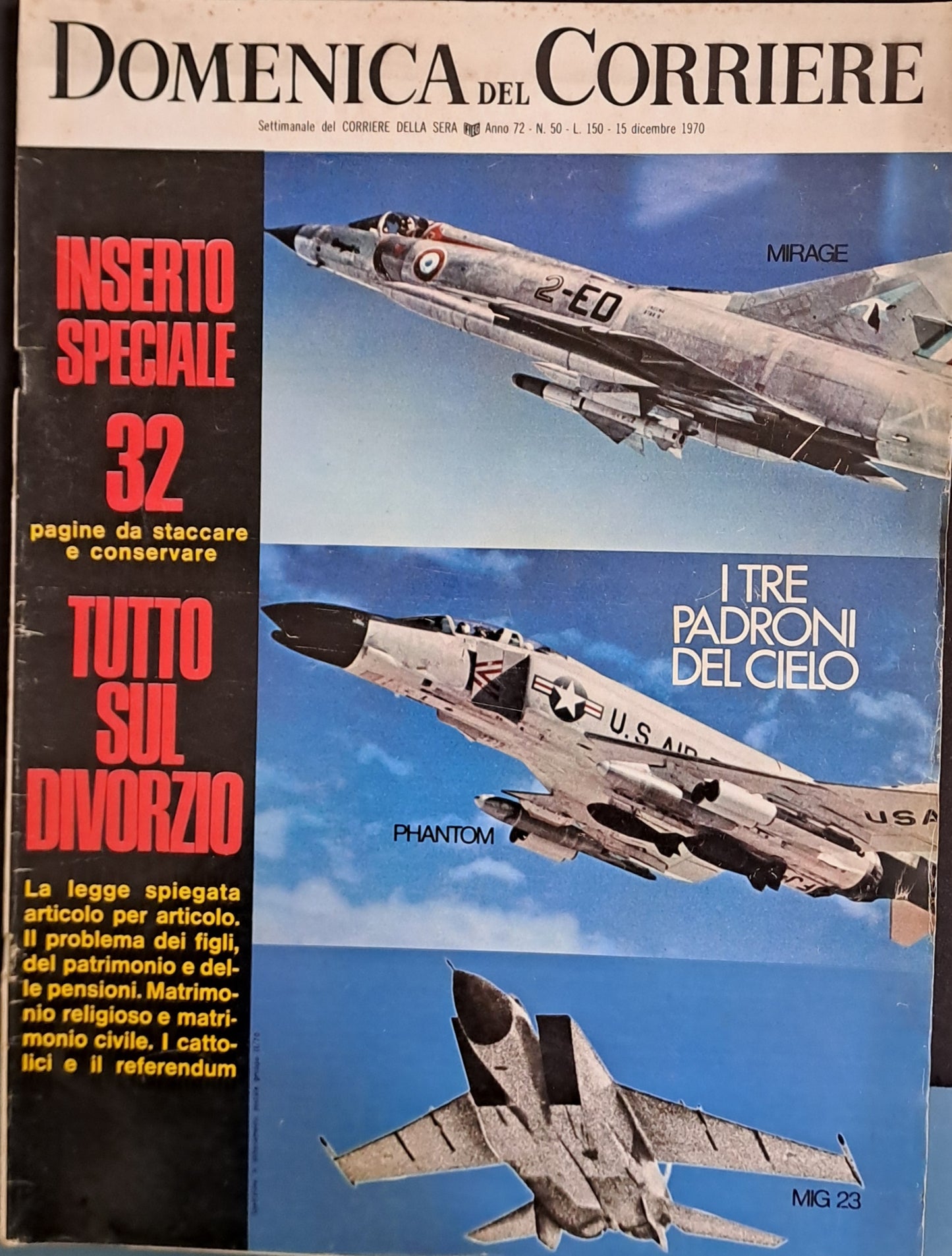 DOMENICA DEL CORRIERE N. 50 - 15 DICEMBRE 1970