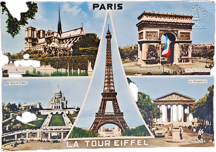 PARIS - 5 IMMAGINI -V1970 - FG
