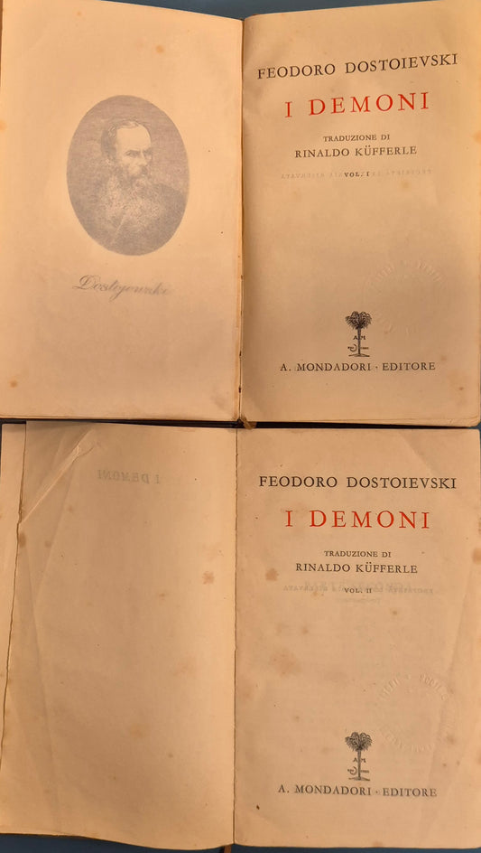 I DEMONI - FEODORO DOSTOIEVSKI - DUE VOLUMI