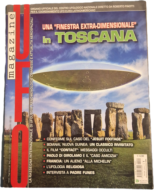 UFO MAGAZINE N. 1 - UNA FINESTRS EXTRADIMENSIONALE IN TOSCANA - OUTLET DEL LIBRO