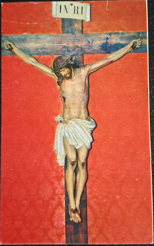 CROCIFISSO PARROCCHIA SAN MARTINO CUSANO MILANINO - HOLY CARD