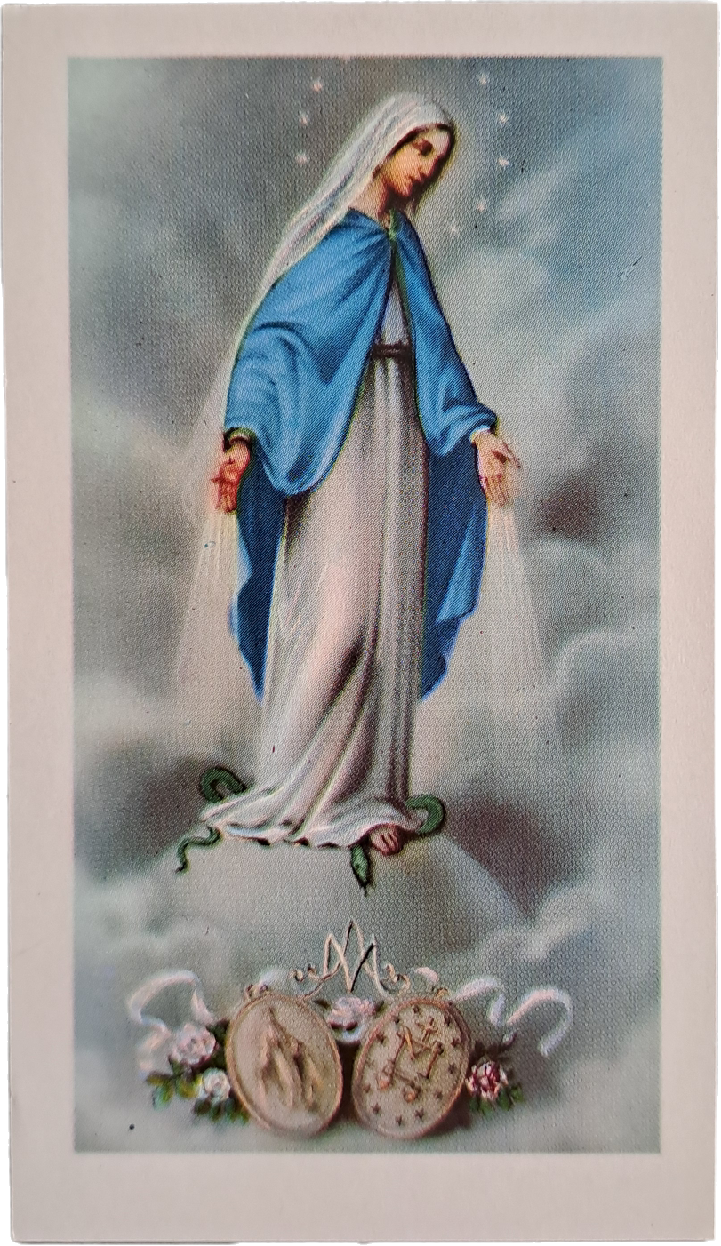 VERGINE IMMACOLATA DELLA MEDAGLIA MIRACOLOSA - HOLY CARD