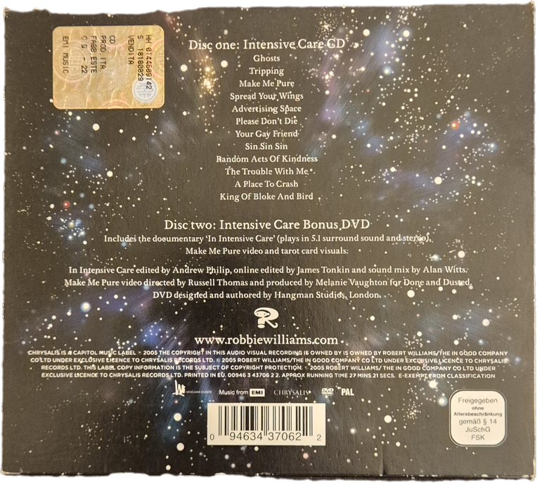 INTENSIVE CARE - ROBBIE WILLIAMS - SPECIAL EDITION