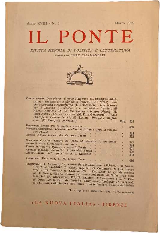 IL PONTE MARZO 1962 - OUTLET DEL LIBRO