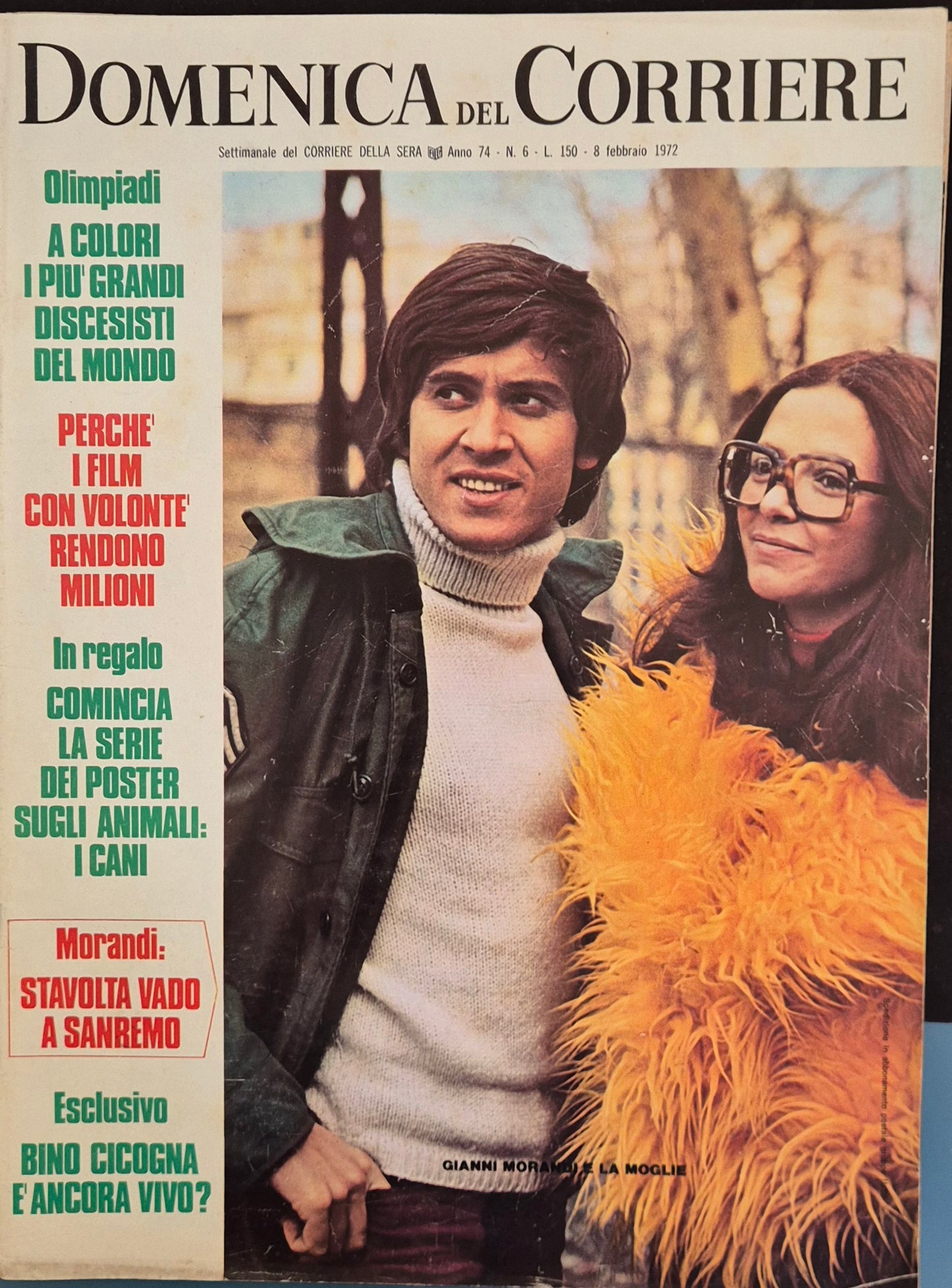 DOMENICA DEL CORRIERE N. 6 - 8 FEBBRAIO 1972