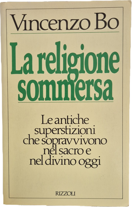 LA RELIGIONE SOMMERSA - VINCENZO BO
