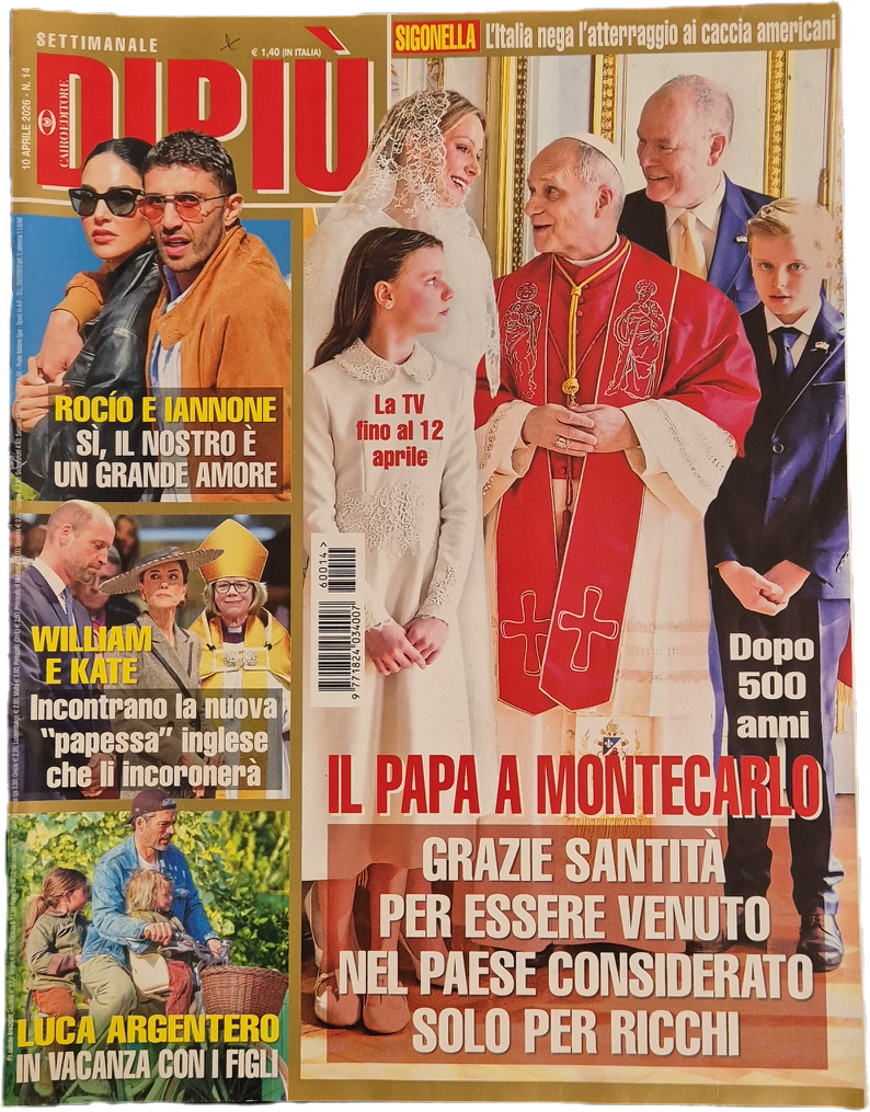 DI PIU' 10 APRILE 2026- PAPA MONTECARLO-ROCIO-OUTLET DEL LIBRO