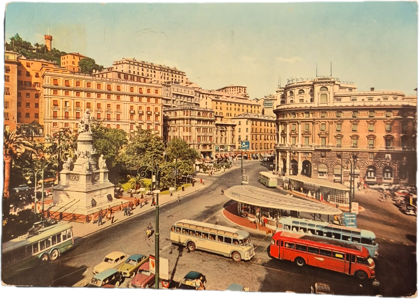 GENOVA - PIAZZA ACQUAVERDE - V1963 - FG