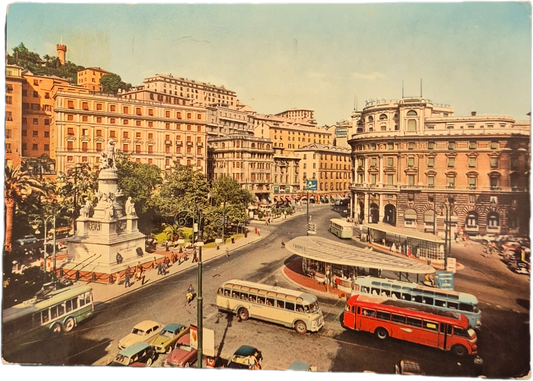 GENOVA - PIAZZA ACQUAVERDE - V1963 - FG