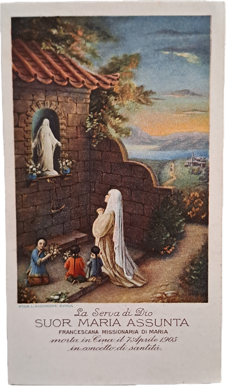SUOR MARIA ASSUNTA - FRANCESCANA MISSIONARIA - HOLY CARD