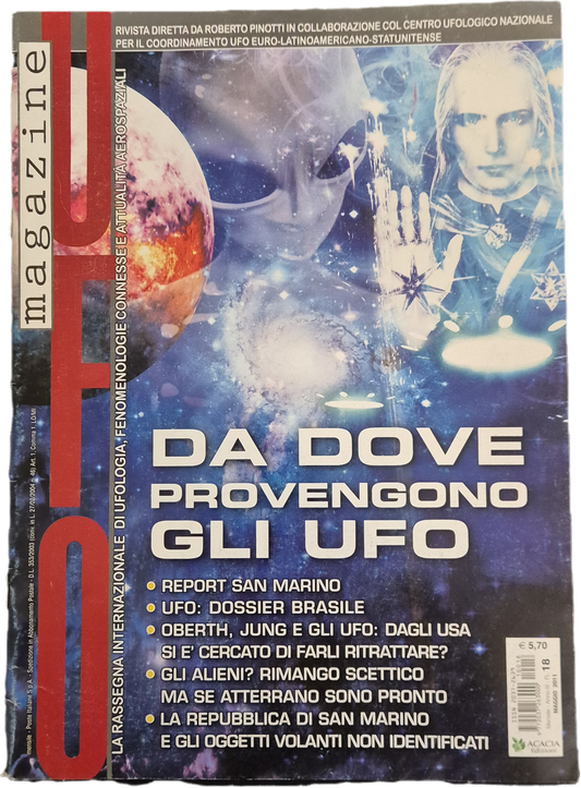 UFO MAGAZINE MAGGIO 2011 - DA DOVE PROVENGONO - OUTLET DEL LIBRO