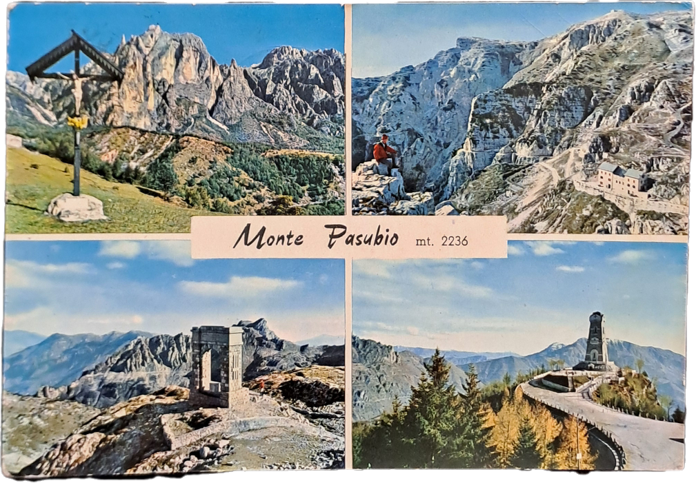 MONTE PASUBIO - 4 IMMAGINI - V1962 - FG