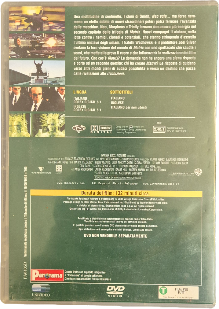 MATRIX RELOADED - DVD