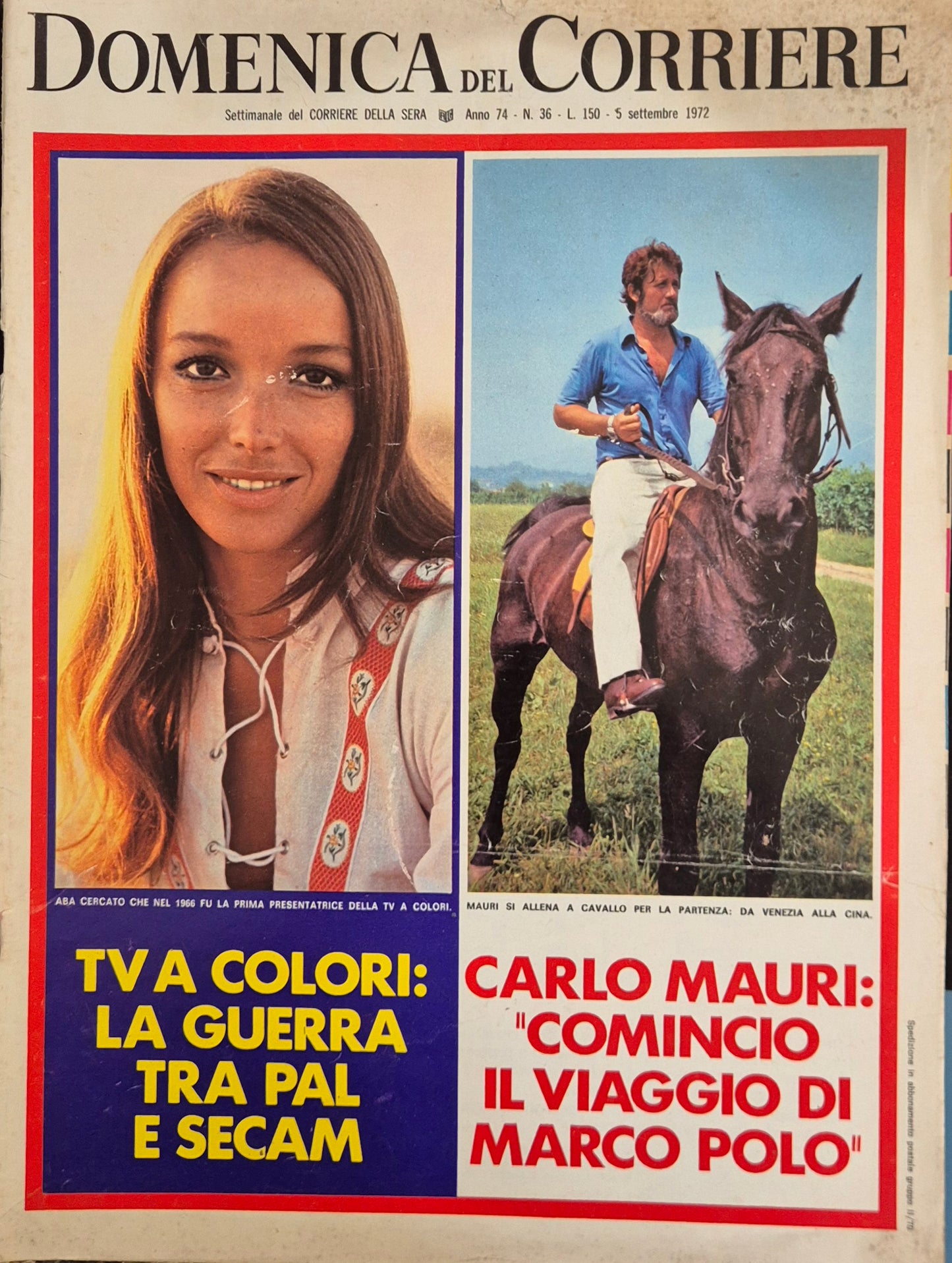 DOMENICA DEL CORRIERE N. 36 - 5 SETTEMBRE 1972