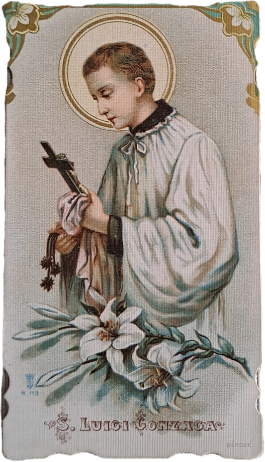 S.LUIGI GONZAGA - HOLY CARD