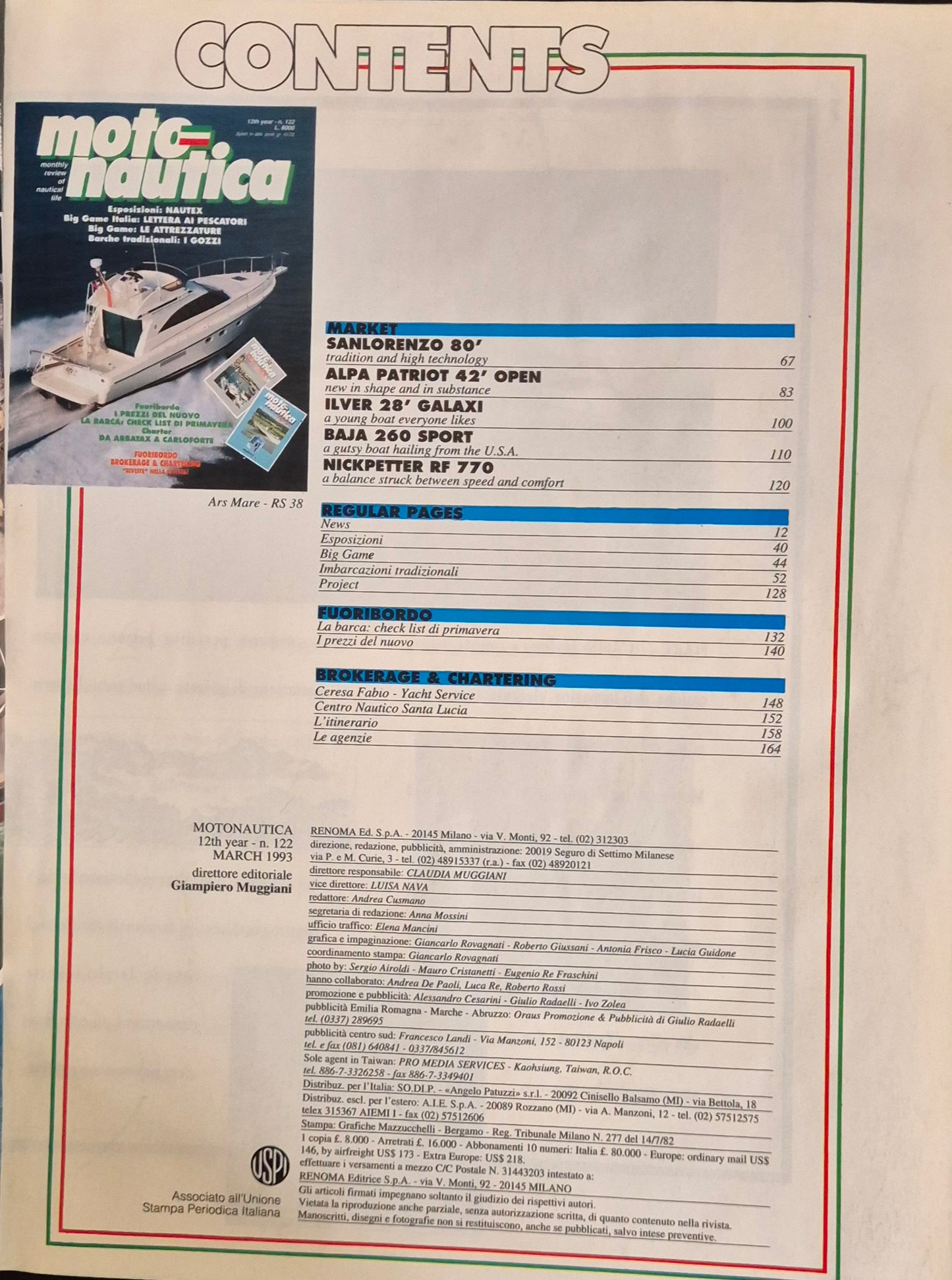 MOTO NAUTICA N. 122 - MARZO 1993